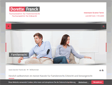 Tablet Screenshot of kanzlei-franck.de